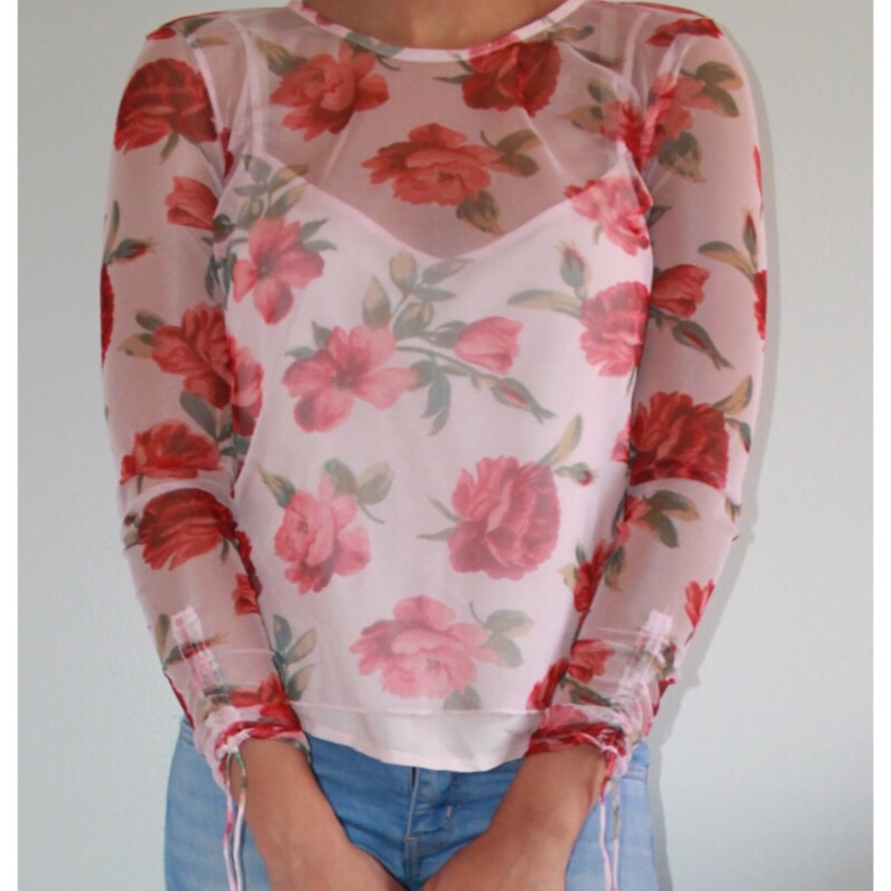 NWTO- Hollister Mesh Top with undershirt